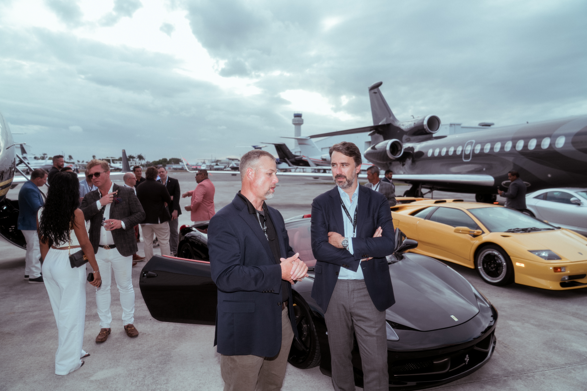 Smarter Aircraft event — clients with supercars